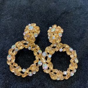 Brand new crystal statement earrings